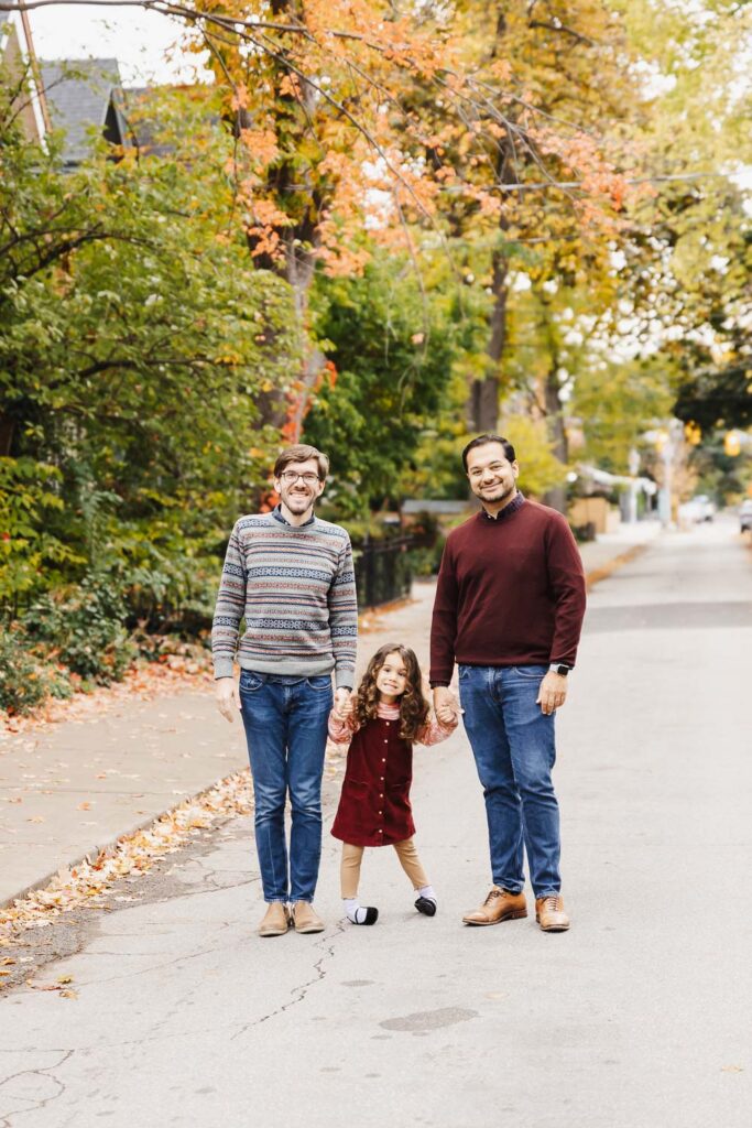Family portraits in the Annex Toronto
